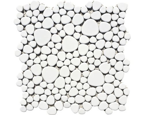 Mozaïektegel keramisch XKM 100N wit 27,5x27,5 cm