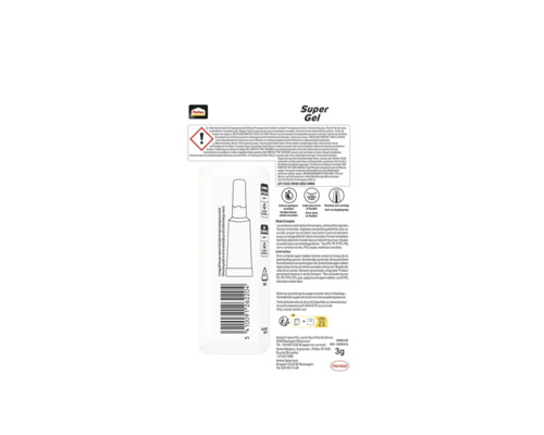 Pattex Super Gel lijmtube met anti-uitdrogingsdop