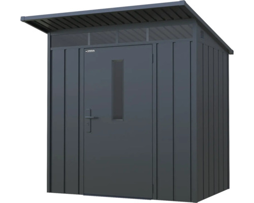 Metalen tuinhuis met deur en raam