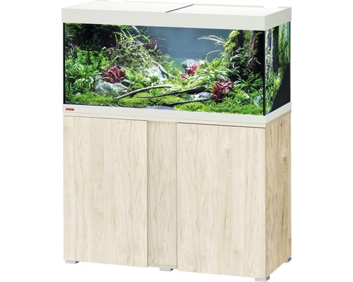 EHEIM Aquariumcombinatie VivaLine 180 L met LED-verlichting, verwarming, filter en onderkast beige 101x41x119 cm