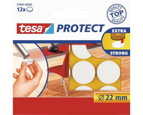 TESA Protect beschermvilt 22 mm wit 12 stuks