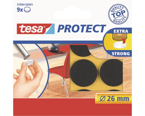 TESA Protect beschermvilt 26 mm bruin 9 stuks