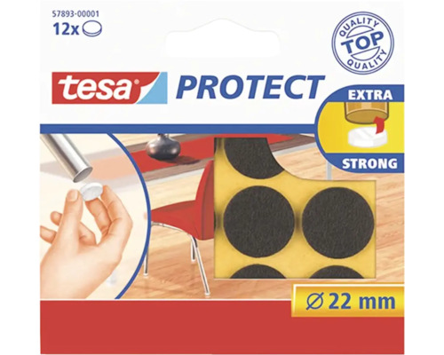 TESA Protect beschermvilt 22 mm bruin 12 stuks