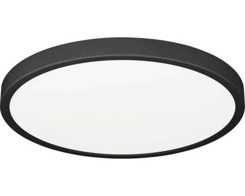 EGLO LED Plafonniere Fueva 6 Ø 27,8 cm IP44 zwart Ronde plafondlamp