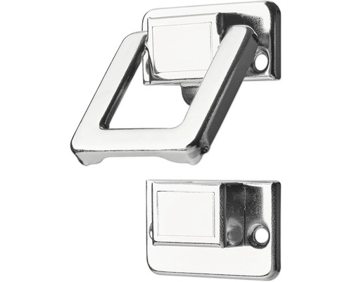 Metalen meubelgreep met driehoekig treklipje