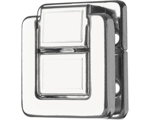 HETTICH Koffersluiting, staal vernikkeld 23 x 35 mm, 10 stuks Metalen meubelverbinders voor meubelmontage