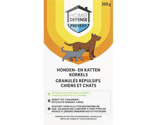 HOME DEFENSE Honden & katten afweer granulaat 300 gram Home Defense korrels tegen honden en katten, 300 gram