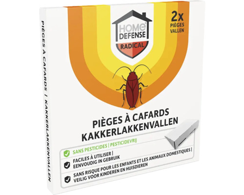 Verpakking kakkerlakkenvallen, twee stuks, voor ongediertebestrijding