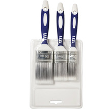 Set van drie verfborstels in plastic verpakking met de maten 25 mm, 38 mm en 50 mm