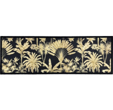 Schoonloopmat met plantenpatroon