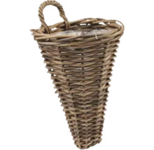 Gevlochten rotan bloempot met ophangsysteem voor kamerplanten