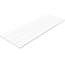 Enkele witte wandbekleding met veer en groef