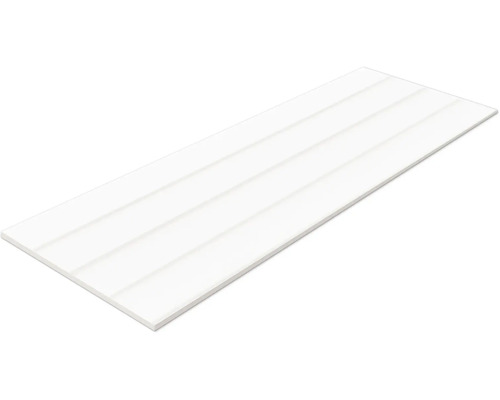 Wandtegel Snow White Glossy wit 30x90 cm gerectificeerd Enkele witte wandbekleding met veer en groef