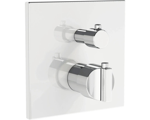 VITRA Inbouwthermostaat Suit A42874 chroom Eéngreeps douchekraan met twee ronde handgrepen