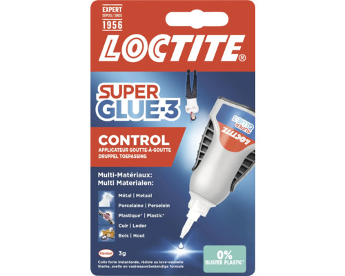 Loctite Super Glue 3 Control voor verschillende materialen