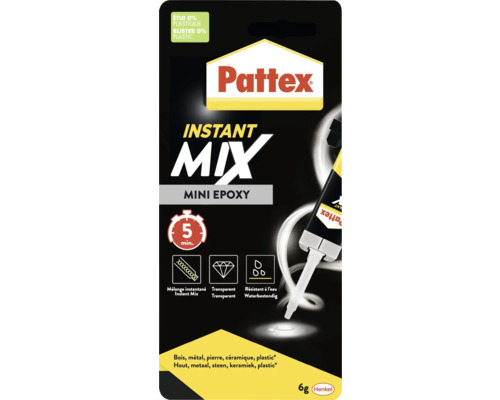 Pattex Instant Mix Mini Epoxy lijm, geschikt voor hout, metaal, steen, keramiek en kunststof