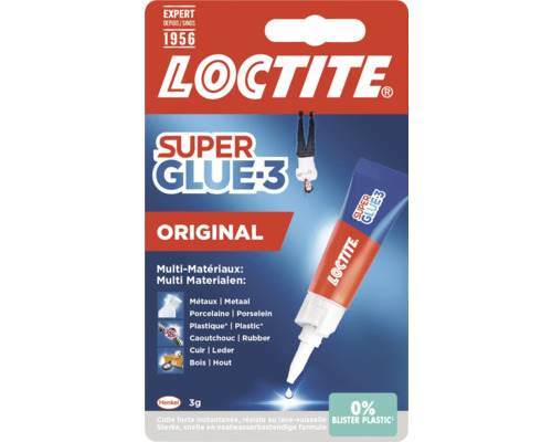 Loctite Super Glue-3 Original lijm, geschikt voor verschillende materialen