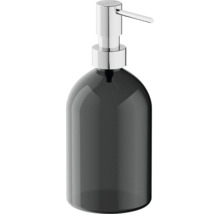 Glazen zeepdispenser met chromen pomp