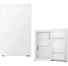 Compacte koelkast, deur gesloten en open