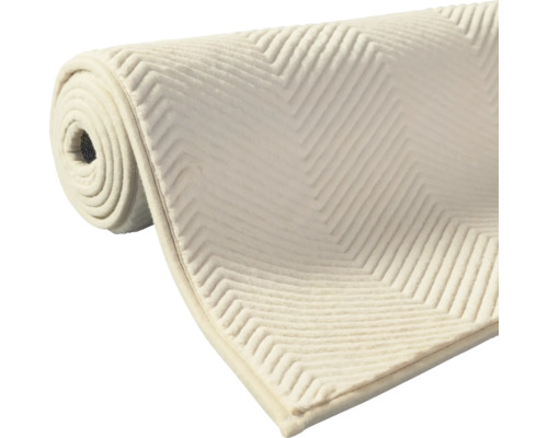 Opgerolde vloerkleed met zigzagpatroon