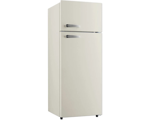 Vrijstaande koelkast met twee deuren en handgrepen