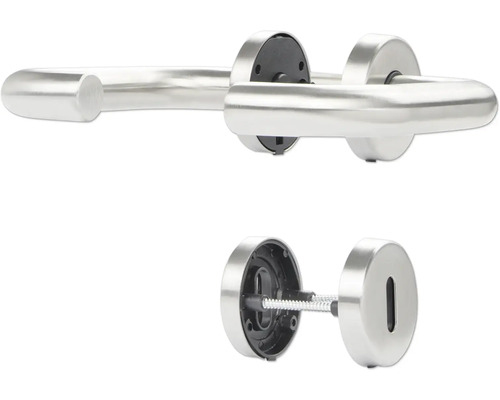 Roestvrijstalen deurklink set