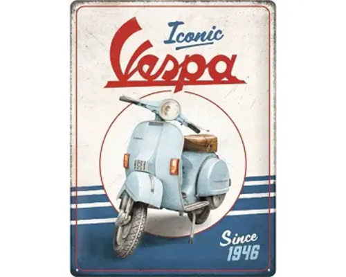 NOSTALGIC-ART Metalen bord Vespa Iconic 30x40 cm