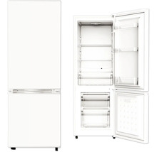 Witte koel-vriescombinatie, gedeeltelijk geopend