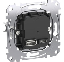 Merten USB-laadaansluiting met USB A- en USB C-aansluiting