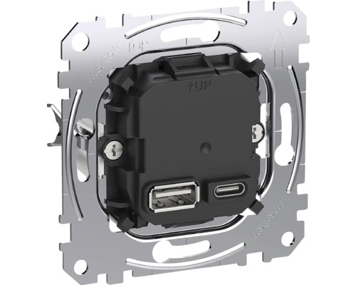 Merten USB-laadaansluiting met USB A- en USB C-aansluiting