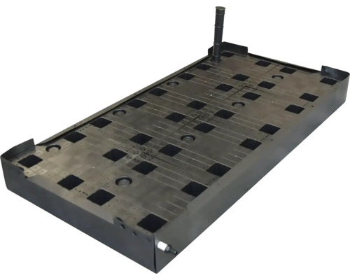 BERA WaterUps Wicking Kits vouwbare reservoir 1680 zwart, 136 L, 160x80x15 cm Zwarte dakdrager met rechthoekige uitsparingen