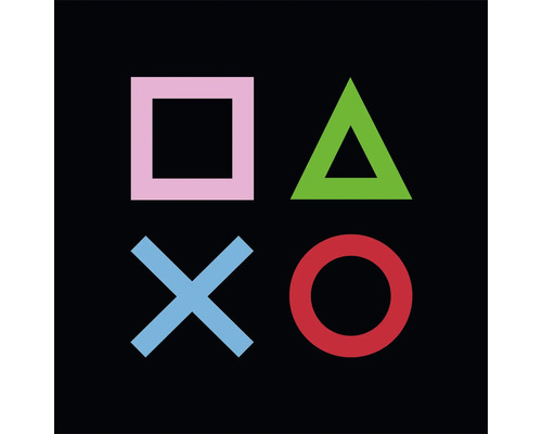 PlayStation symbolen: vierkant, driehoek, kruis, cirkel