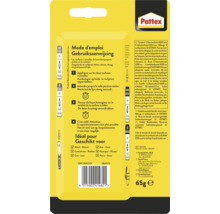 Pattex lijm verpakking met instructies en veiligheidsinformatie