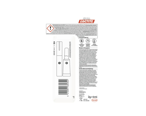 Loctite secondelijm met activatorstift voor het verlijmen van kunststof