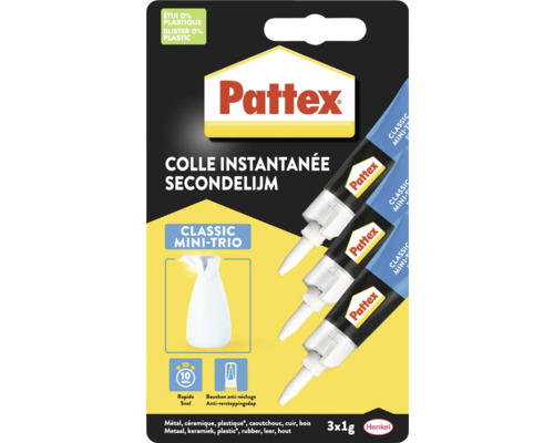 PATTEX Secondelijm Mini-trio 3 g