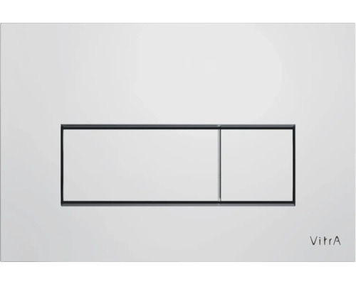VITRA Bedieningsplaat Root Square glans chroom 740-2380 Vitra bedieningspaneel voor toiletspoeling