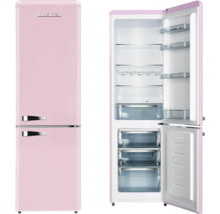 Retro koel-vriescombinatie, open en gesloten weergave