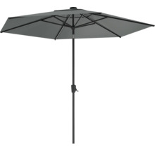 SOLUNA Parasol LED antraciet Ø 300 cm