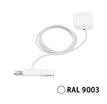 Witte verlichtingsadapter met sensor en kabel
