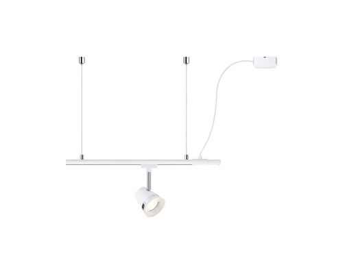 Plafondlamp met een spot op een rail
