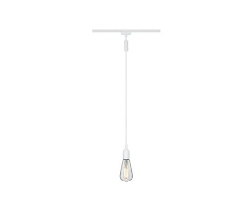 Hanglamp met lamp aan witte kabel