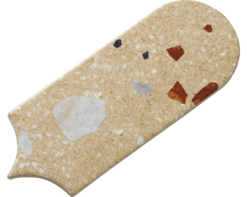 Decoratief werkbladmonster met terrazzo ontwerp