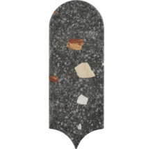 Decoratieve mozaïektegel met afgeronde punt