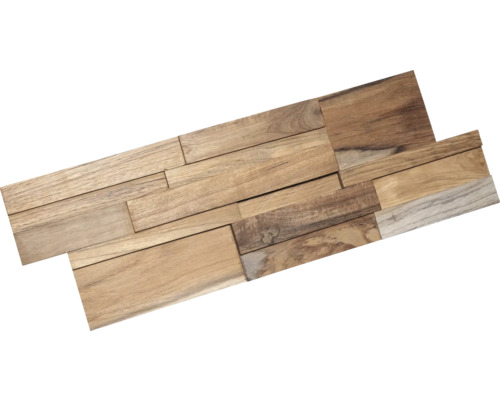 Houten wandbekleding van teakhout