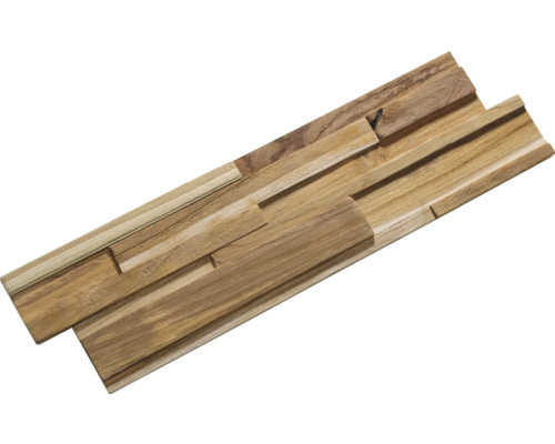 Houten wandbekleding met 3D effect