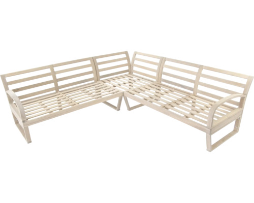 Houten hoeklounge voor buiten