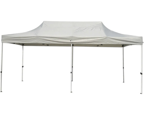 Partytent met metalen frame en stoffen dak