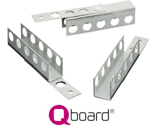 Qboard bouwplaatprofielen van metaal met gaten