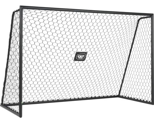 Voetbaldoel met net en Exit Toys Logo