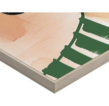 Close-up van een abstracte wanddecoratie in lijst